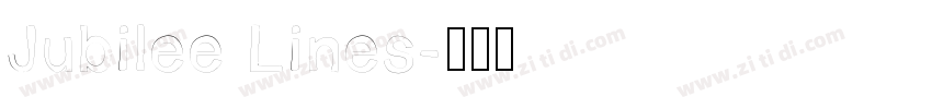 Jubilee Lines字体转换